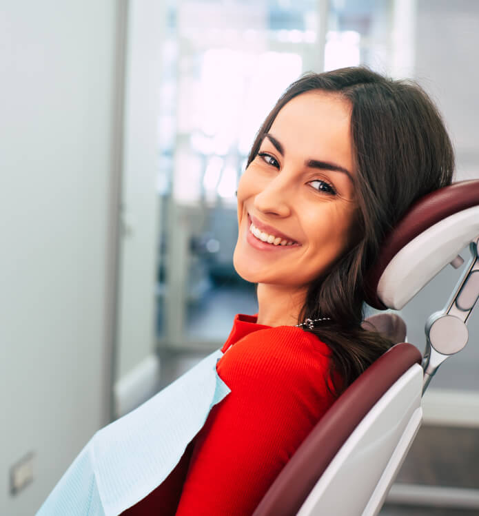 woman at the dentist